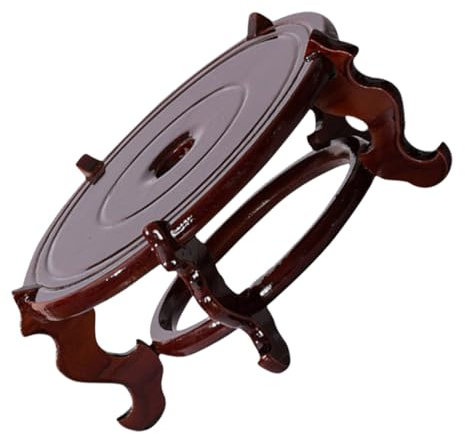 MOTHNUR Soporte de Planta de Madera Natural Base Resistente para Macetas y Jarrones Pedestal Decorativo para Interior y Exterior Protección para Suelos y Mesa Estilo Chino Sencillo