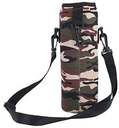 Yctze Outdoor Sports Water Bottle Holder 1L Thermal Sleeve with Strap - Scaldproof Neoprene Case for Insulation and Protection