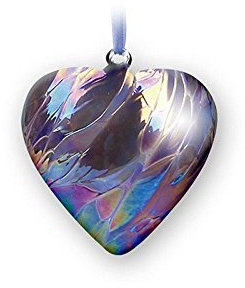 Nobile Glassware Mouth Blown February Birth Gem Heart 1691-17
