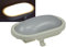 ChiliTec LED Oval-Armatur Feuchtraumleuchte IP44 Kellerleuchte 12Watt, 960 Lumen für Garten Terrasse Garage Carport Keller 3000k Warmweiß