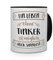 printplanet® Tasse mit Aufdruck Tinker - Motiv Sinnlos - Namenstasse, Kaffeebecher, Mug, Becher, Kaffeetasse - Farbe Schwarz