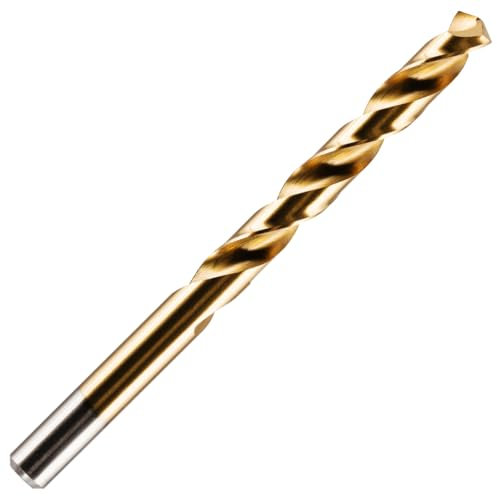 10.5mm HSS M2 Fully Ground Jobber Drill Bit Tin Titanium Nitride Coated DIN338 Standard (10.5mm x 133mm)