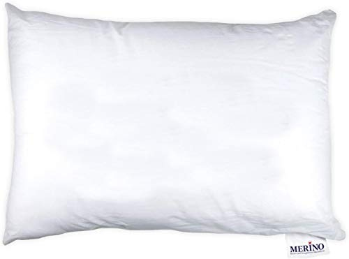 Merino BETTEN Premium Kopfkissen 60x90 1er Set – Weiches Kissen 60x90 für erholsamen Schlaf – Bequemes Pillow als Bett & Couch-Kissen verwendbar – Kissenhülle versteppt ohne Reißverschluss