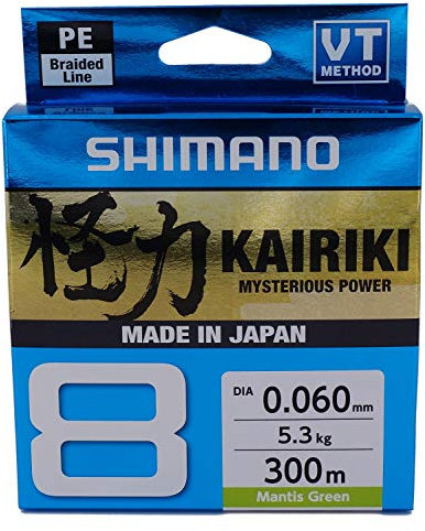 Line Kairiki 8 300m 0.215mm 20.8kg M Green