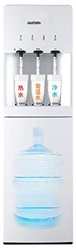 Bottom Loading Water Dispenser Hot and Hot Water Dispensers, for Home Office, Child Safety Lock and Energy Saving,Silver
