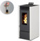 INTERSTOVES - Pack INTERSTOVES Poêle à granules MARINA 11 Etanche + Kit Conduit Vertical 80/125 - Blanc