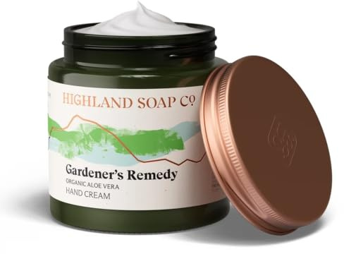 The Highland Soap Company Gardeners Handcreme, 120 ml, beruhigende, pflegende und schützende Handpflege