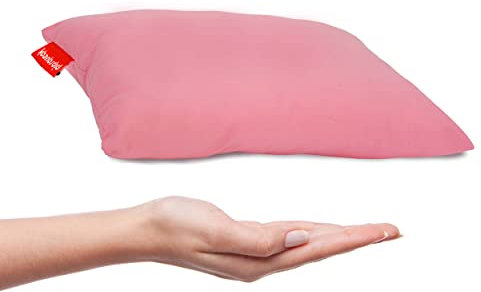 Urban Infant Pipsqueak kleines Kissen – Mini 11 x 7 – kleines Kissen für Reisen, Hunde, Kinder und Stühle – Rosa