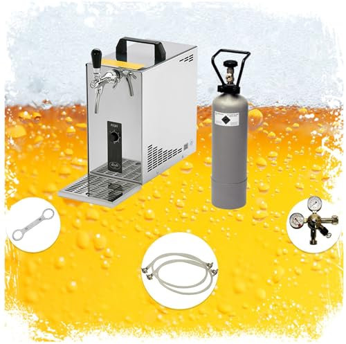 ich-zapfe Ensemble Complet - Tireuse a Biere - PYGMY 25 Le Machine a Biere, Pompe a Biere 1 Ligne, 25 litres/h, Professionnelle, Green Line (KEG:Adaptateur 5 litres)