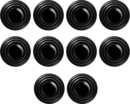 Car Door Shock Absorbing Gasket, Asudaro 10 Stück Auto Außentür Stoßdämpfer Aufkleber Autotür StoßdäMpfende Dichtung Auto Tür Kantenschutz Trim Streifen Stoßdämpfende Dichtung für Autotüren,Schwarz