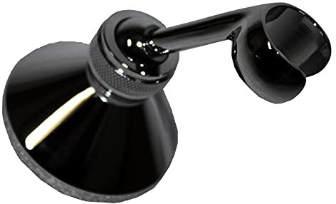 Andreas Dell Wandbrausehalter aus Messing HD1 Schwarz – Robuster Halter für Handbrause, Verstellbar und Rostfrei, Elegantes Design, Einfache Installation – Ideal für Badezimmer & Duschen