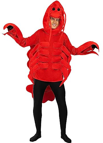 Funidelia Disfraz de bogavante para hombre y mujer, Animales, Incluye disfraz de una pieza - Traje para adultos para fiestas, Carnaval y Halloween, Talla única