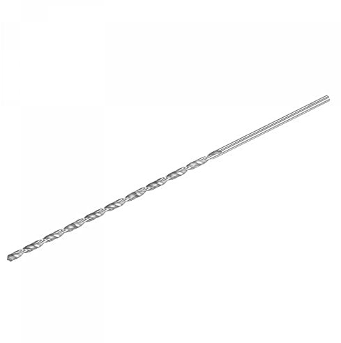 sourcing map 6542 High Speed Steel Straight Shank Twist Extra Long Drill Bit, Uncoated 5mm Drill Diameter 300mm Length