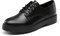 DREAM PAIRS Oxford Zapatos de Cordones Mujer Zapatos Planos Mujer Negro/PU SDOX2202W-E Talla 40 (EUR)
