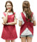 Verkurztes Design-Schurze, Japanischer Stil Baumwoll-Leinen Mit Zwei Seitentaschen, X-Kreuzgurt, Kuchenkochscheibe - Geeignet Fur Frauen, Handwerk, Kochen, Backen, Kaffee (Wine Red)