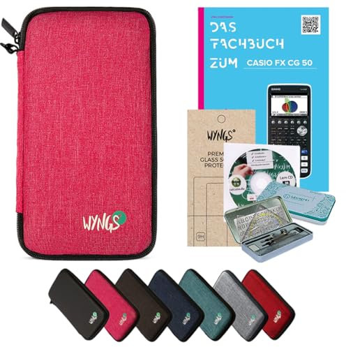 CALCUSO Zubehör Streberpaket Pink kompatibel für Taschenrechner Casio FX-CG 50