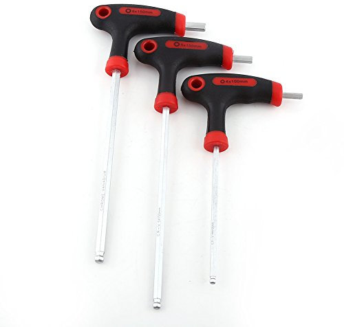 BORDSTRACT Fahrrad Inbusschlüssel et, Hochleistungs Doppelkopf 4/5/6mm Fahrradschlüssel, für Fahrradpedal, Lenker, Scheibenbremse, Montage, Reparatur, Wartung