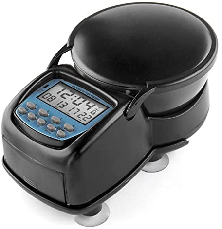 Fish Feeder Automatic Fish Tank Feeder – Aquarium Auto Timer Food Dispenser für Aquarium Tank LCD Display Timer Fish Food Spender – für den Alltag oder Urlaub