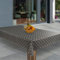 laro Wachstuch-Tischdecke Abwaschbar Garten-Tischdecke Wachstischdecke PVC Plastik-Tischdecken Eckig Meterware Wasserabweisend Abwischbar G07, Muster:Raster Grau 3D, Größe:80x80