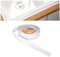 flintronic Rodapiés Autoadhesivo Flexible, 10m【10 * 10mm】 Perfil PVC, Rodapie de Acabado Rodapiés Flexible Cinta Autoadhesiva para Cocina y Baño(Blanco)