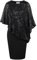 Hanna Nikole Pailletten Festliche Kleider Damen Plus Size Partykleid Glitzer Cocktailkleid für Hochzeit Sequins Schwarz S
