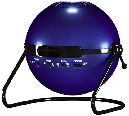 Monsterzeug Blauer LED Sternenhimmel Projektor mit Timer und Planetarium-Funktion - Sternschnuppen Lichtprojektor als Sternenhimmel Lampe und Nachtlicht für das Universum und die Galaxie