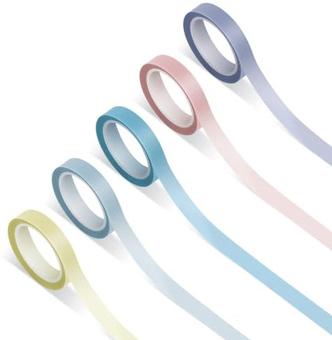 10Rolls Highlighter Tape Removable Sticky Notes Transparent Sticky Tabs Clear Highlighter Strips Flags Stickers for Reminder Planner Message School Annotating Books Office Students Teachers