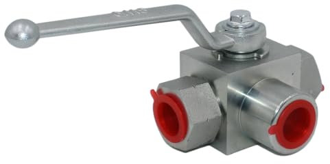 Hydraulikkugelhahn KHB3K 1/2 Zoll NPT, Absperr-3-Wege-Kugelhahn, L-Bohrung, 1/2 Zoll Hydraulikventil, 7250 PSI