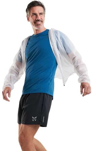 Chubasquero ultraligero con capucha. Ideal para la práctica del running C: BLANCO T: S
