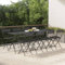 Bistrostühle 8 STK. Klappbar Schwarz Poly Rattan und Stahl,3152114
