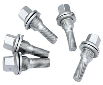 Distanziali Ruote Auto Cerchi In Lega Dadi Bulloni Vite Per Peugeot 206/208/301/307/308/407/408 Per Citroen Lunghezza Del Filo 28/40/45mm M12x1.25 Distanziali Ruota(20pcs 45mm)