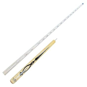 JISADER Billard-Queue, Break-Jump-Queue, segmentierter, wirtschaftlicher 42-Zoll-Pool-Queue, Holz-Billard-Queue für Übungsspieler, Männer und Frauen, Beigegelb