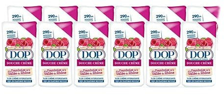 Dop Gel douche Crème Parfum Framboise de la Vallée du Rhône, Lot de 12 x 290 ml