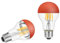 KOOYWAN A19 E27 6W LED Kopfspiegel Filament Lampe orange 2700K LED-Glühbirne