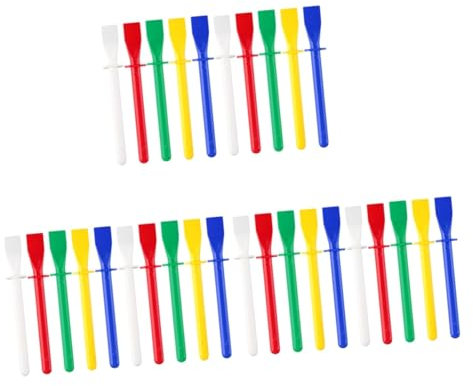 DOITOOL 30pcs Material Glue Spreader Applicator Sticks for PVA Glue DIY Leather Crafts Reusable Paint Scrapers