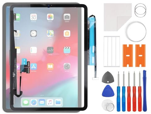 swark Pantalla táctil digitalizador de repuesto para iPad Pro 11 2018/2020 A1934 A1980 A2013 A2068 A2230 pantalla táctil cristal frontal con kit de herramientas de reparación actualizado - sin