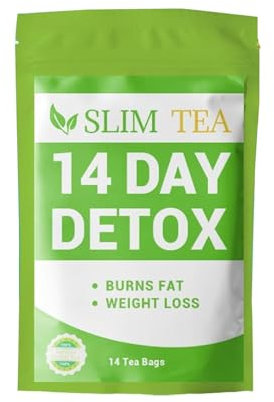 Detox Tee für Abnehmen, 14 Tage Kräuter Tees zur Gewichtsreduktion, Tee Zum Abnehmen, 14 Beutel Fatburner Tee, Sanfte Entgiftung Und Reinigung, Gewichtsreduktion Abbau Bauchfett