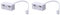 Xiniy 2X RJ11 Plug to Dual UK BT Telephone Socket Convertor