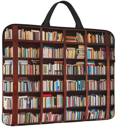 ESNAIUVCD Books Print Protective 14 Inch Laptop Case,Laptop Sleeve with Handle Compatible,Carrying Computer Bag