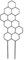 NUOBESTY Kleine Pflanzenstütze Geometrisches Bienen Design für Kletterpflanzen Indoor und Outdoor für Blumen Gemüse und Rankhilfe für Gartenideen