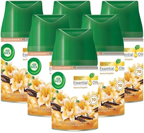 6 x Air Wick Freshmatic Spray Refill 250ml - Vanilla & Orchid