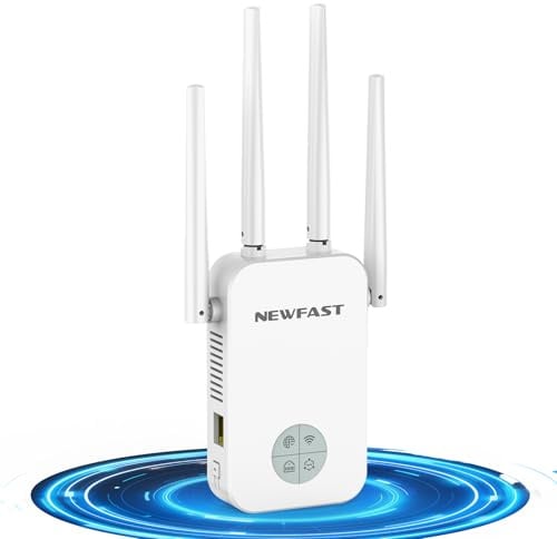 Ripetitore WiFi Potente 1200Mbps Amplificatore WiFi con 4 Antenne, RE523W2 NF