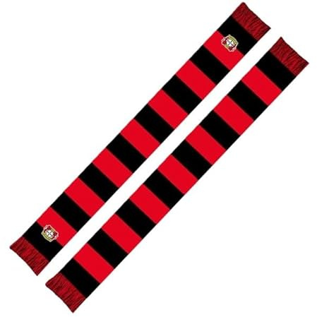 Bayer 04 Leverkusen Schal Blockstreifen Sticklogo