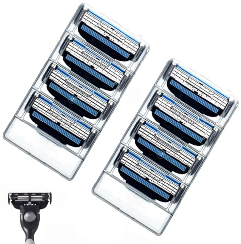 8 Stück Rasierklingen für Klingen,Rasierer Klingen Herren,Ersatzklingen für Nassrasierer,Razor Blades Intimate,Manuelle Rasierklinge Rasierhobel Barber zum Reinigen,Ersatzrasierklingen Männer