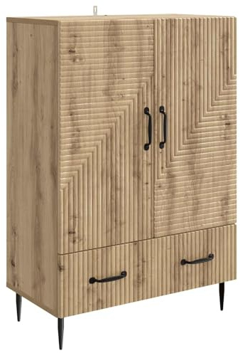 vidaXL Sideboard Artisan-Eiche 66 x 34,5 x 95 cm Holzwerkstoff, Elegantes Wohnzimmerregal, Vintage Aufbewahrung, praktisches Sideboard, modernes Deko-Stück für Essbereich