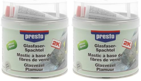presto 443633 Mastic fibre de verre sans styrène 1000 g (Lot de 2)