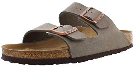 Birkenstock Arizona Birko-Flor Sandalen, Grau (stone), 8-8.5