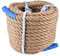 20M Corde de Jute Ficelle de Jute Linen Color Enroulées Gréement la Rambarde de Sécurité Corde de Tir à La Corde pour Les Sports de Plein Air Camping Jardinage