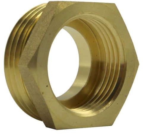 Messing Reduzierstück 1 1/4 AG auf 1 IG | flachdichtend | für Heizung, Solar & Trinkwasser | langlebig & montagefreundlich