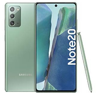 Samsung Galaxy Note 20 Android Smartphone ohne Vertrag Triple Kamera Infinity-O Display 256 GB Speicher starker Akku Handy in grün inkl. 36 Monate Herstellergarantie [Exklusiv bei Amazon]